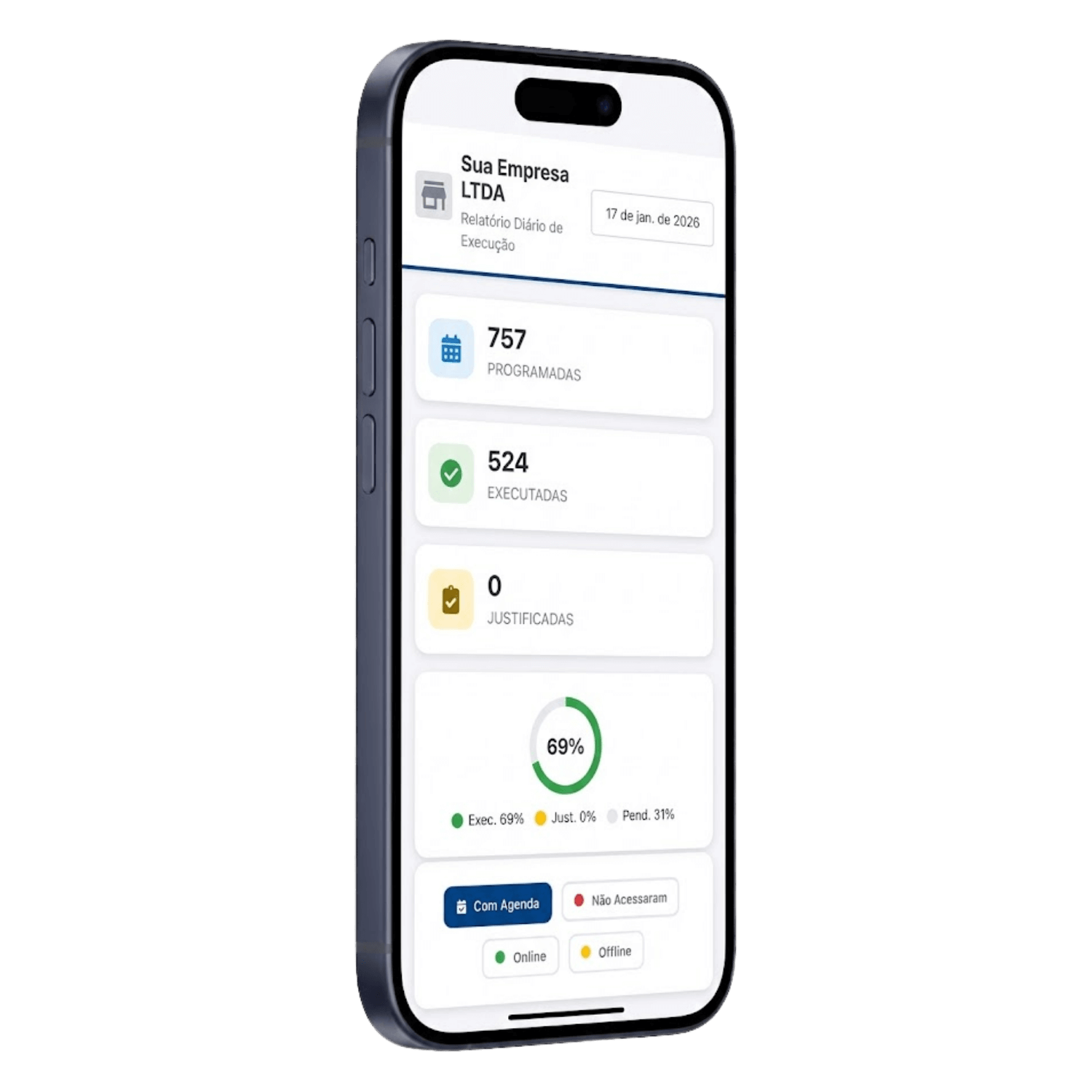 Aplicativo móvel de gestão para diretores de agências do TradeKing